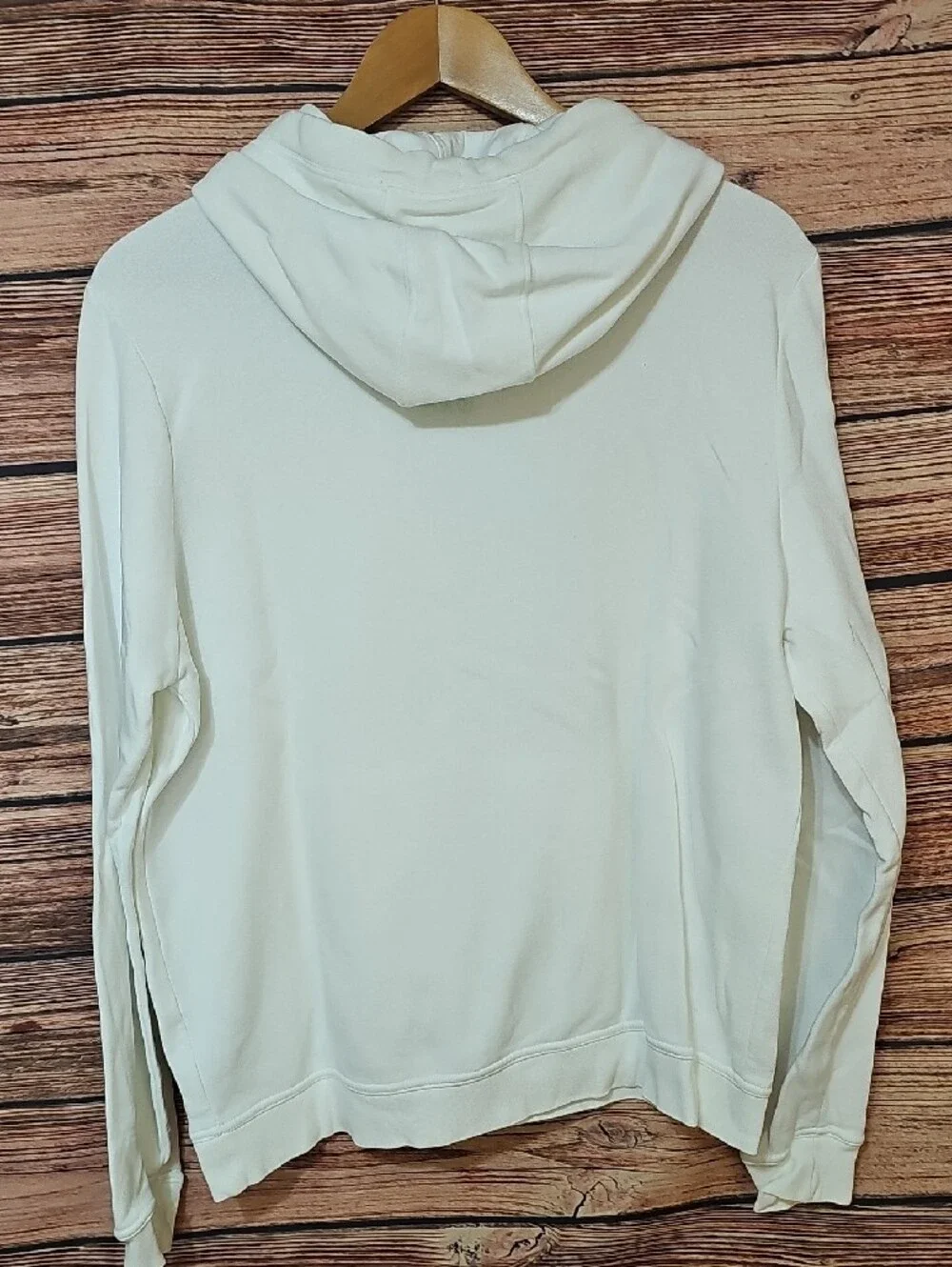 Nike Women’s White Crewneck Hoodie with Silver 'Just Do It.' Logo